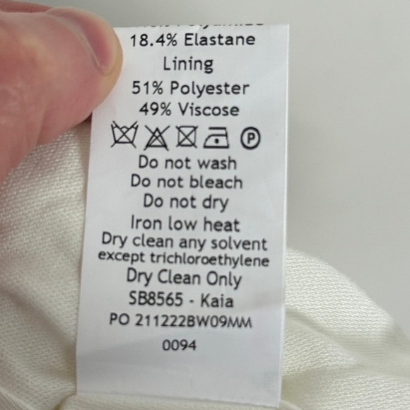 House of CB Kaia Ivory A-Neck Corset Mini Dress Back Lace Womens Sz Small Linen - Picture 7 of 16